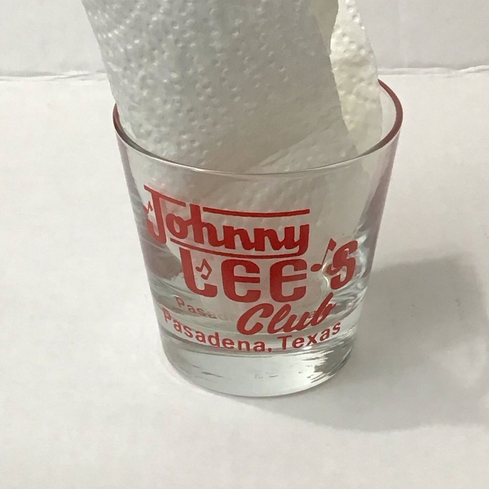 Gilley’s Club Johnny Lee's Club Pasadena Texas Whiskey‎ Shot Glass Vintage